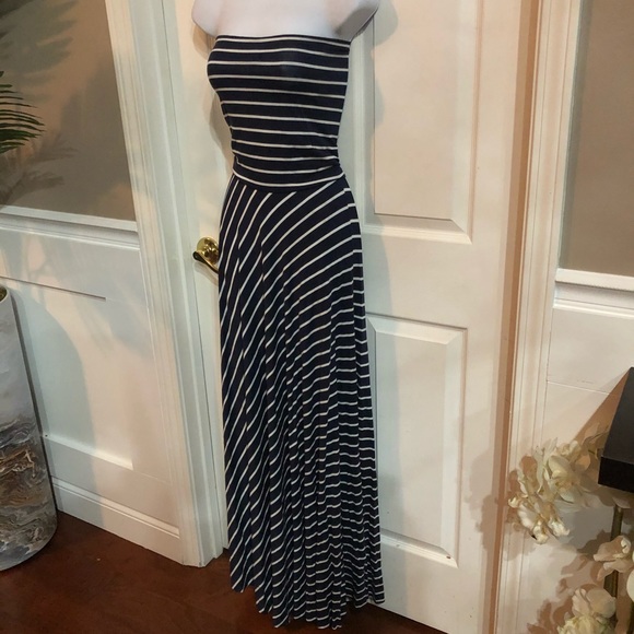 Striped Maxi dress / maxi skirt 2 in 1 size S - Picture 4 of 11